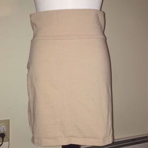 Tan body con skirt